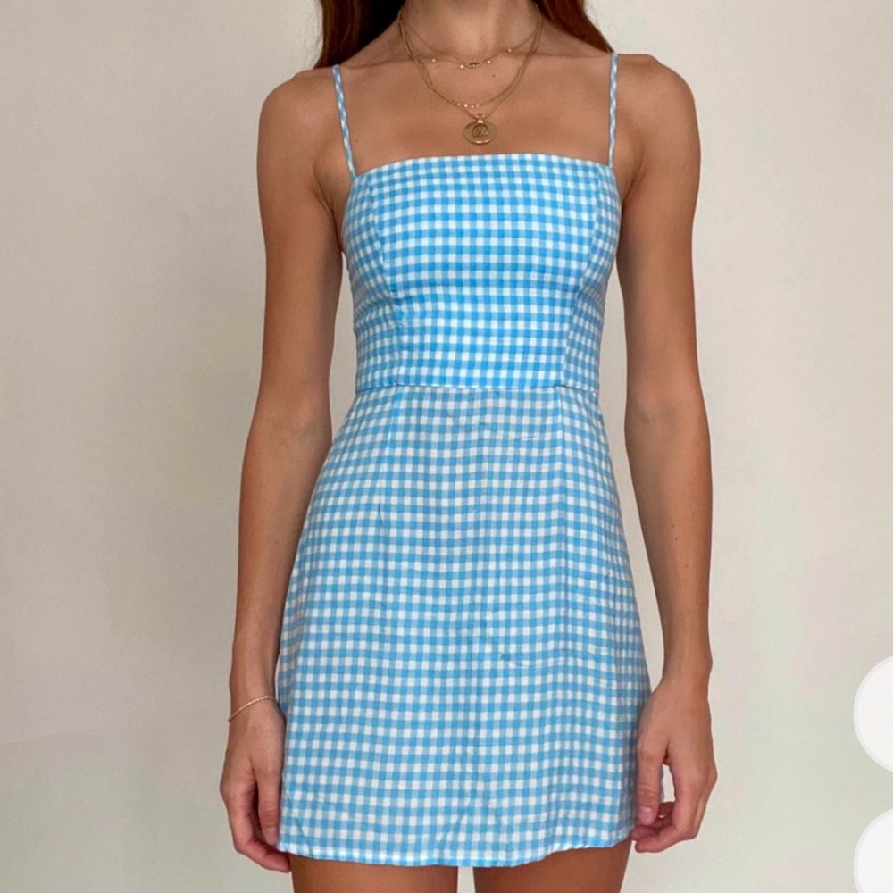Reformation Gingham Mini Dress